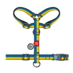 Шлея для котів та дрібних WAUDOG Nylon з QR паспортом Color of Freedom, розмір 28-40 см-1