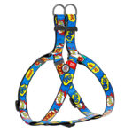 Шлея для собак анатомічна WAUDOG Nylon з QR паспортом, малюнок ВАУ-1