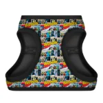 Шлея для собак м’яка WAUDOG Clothes з QR , малюнок Бетмен комікс, розмір S1-1