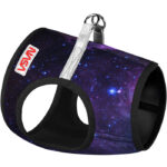 Шлея для собак м’яка WAUDOG Clothes з QR паспортом, малюнок NASA, розмір XS3-1