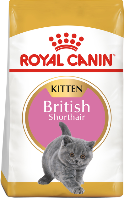 Сухий корм для британських короткошерстих кошенят Royal Canin British Shorthair Kitten з м'ясом птиці 2кг