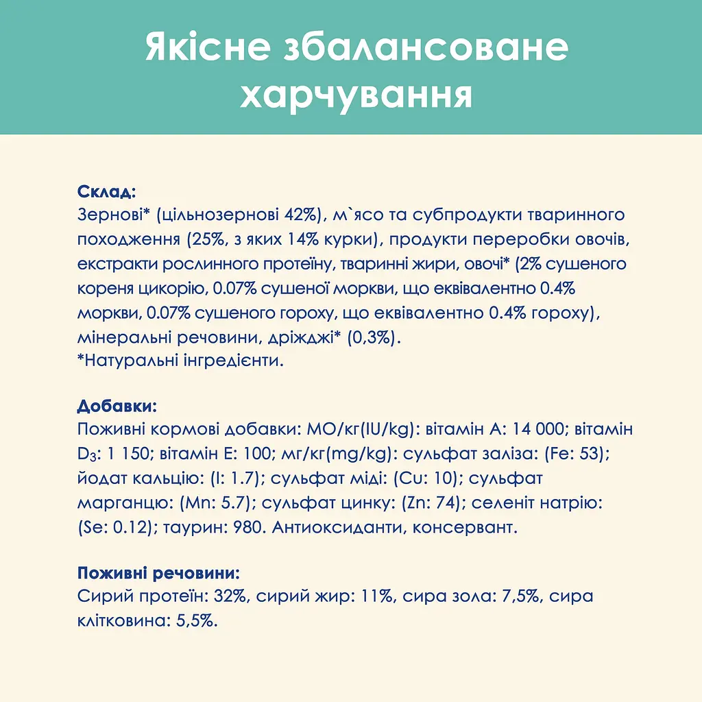 Сухий корм для котів проти утворення шерстяних кульок у травному тракті Cat Chow Hairball Control з куркою 15 кг-11