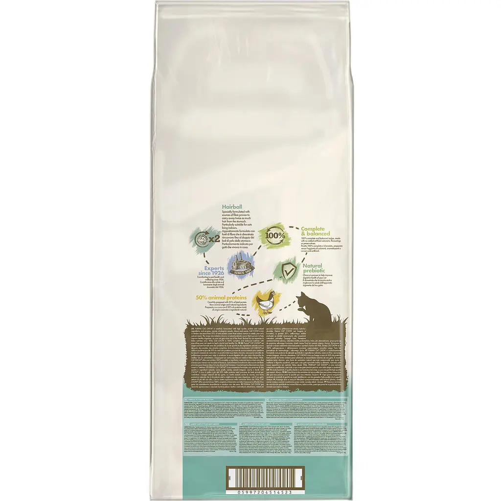 Сухий корм для котів проти утворення шерстяних кульок у травному тракті Cat Chow Hairball Control з куркою 15 кг-3