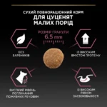 Сухий корм PRO PLAN Small&Mini Puppy Sensitive Skin для цуценят дрібних порід з чутливою шкірою з лососем 4х3 кг-1