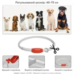 Світлодіодний нашийник LED нашийник для собак з USB 40см 8мм-1