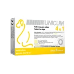 Таблетка Unicum 4 в 1 від бліх кліщів гільмінтів з пробіотиком для собак 2,5-10 кг-1
