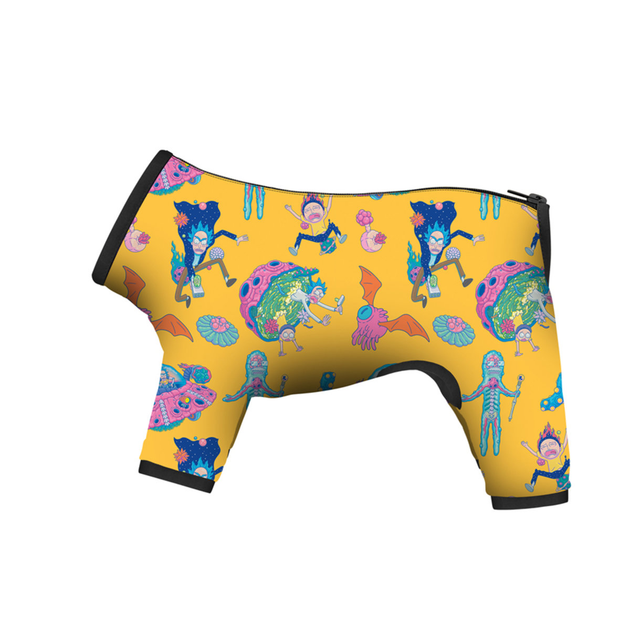 Вітровка для собак WAUDOG Clothes, малюнок Рік та Морті 3 S35, В 47-51 см, С 35-39 см