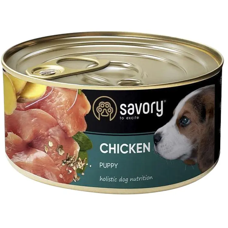 Вологий корм для цуценят всіх порід Savory Dog All breeds Puppy з куркою 200 г