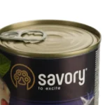 Вологий корм для дорослих вибагливих котів Savory Cat Can Adult з рибой 400 г-1