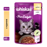 Вологий корм для котів Whiskas Pure Delight курка в желе 85 г-1