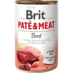 Вологий корм для собак Brit Pate & Meat Beef з яловичиною 400г-1