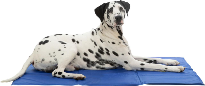 Охолоджуючий килимок Trixie для собак і кішок синій нейлон XL 90х50 см