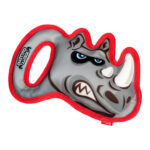 Іграшка для собак GiGwi Mighty Challenge Носоріг з пищалкою M 25 см-1