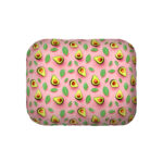 Лежанка для собак WAUDOG Relax малюнок Авокадо на рожевому M, Ширина 42 см, Довжина 52 см, Висота 19 см-1