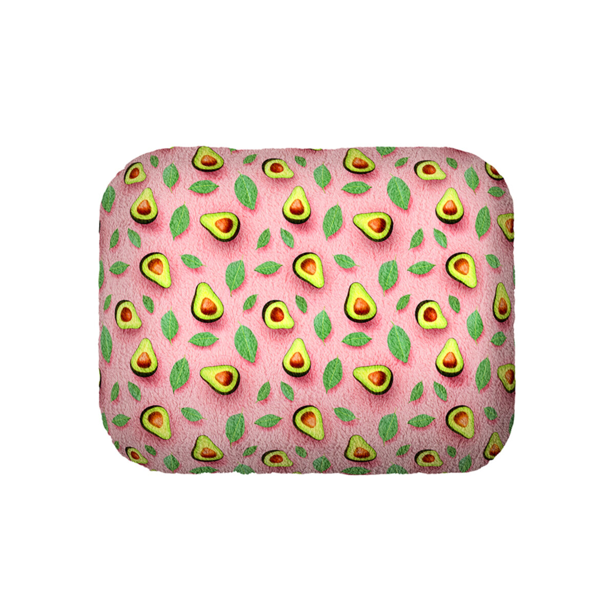 Лежанка для собак WAUDOG Relax малюнок Авокадо на рожевому M, Ширина 42 см, Довжина 52 см, Висота 19 см-3