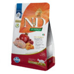 Сухий беззерновий корм Farmina N&D Pumpkin Quail and Pomegranate Neutered Adult для стерилізованих котів з перепілкою та гарбузом 300 г-1