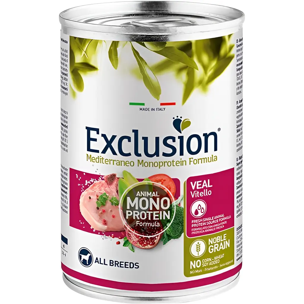 Exclusion Noble Grain Adult Veal All Breed консервований вологий корм для дорослих собак всіх порід з телятиною 400 г