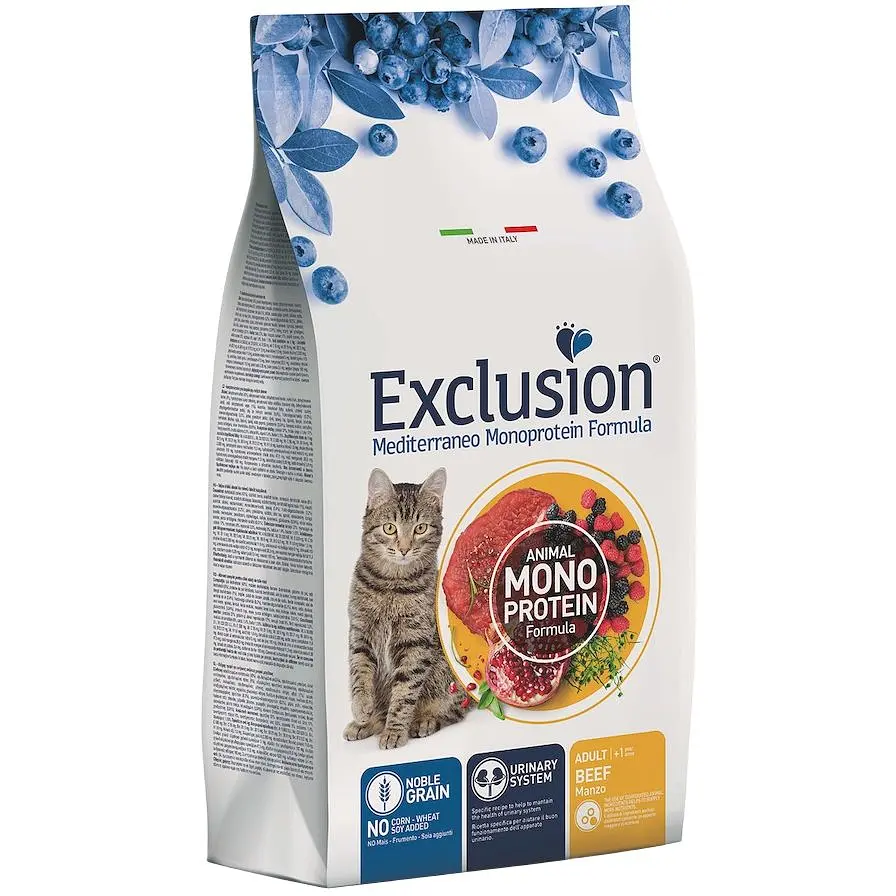 Exclusion Noble Grain Cat Adult Beef сухий корм для доросліх котів з яловичиною 1.5 кг