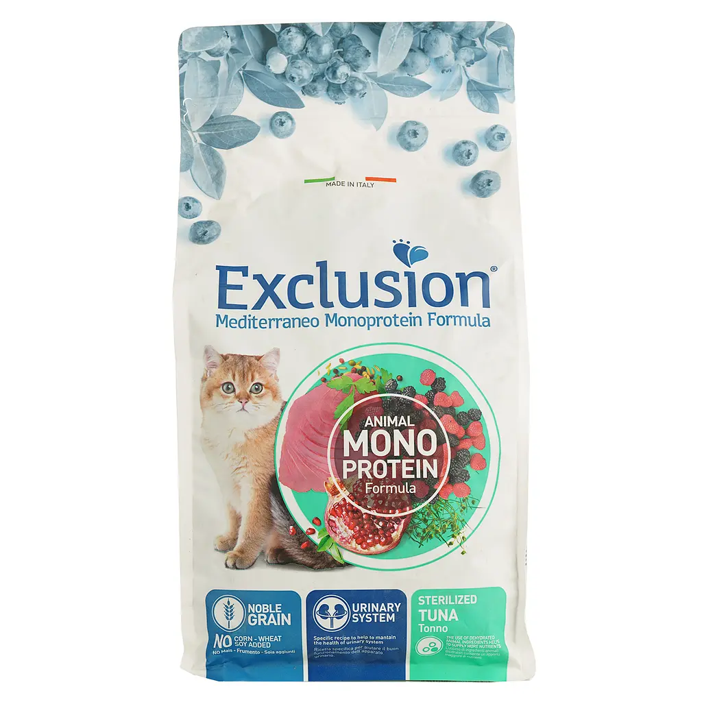 Exclusion Noble Grain Cat Sterilized Tuna cухий корм для стерилізованих котів з тунцем 1.5 кг