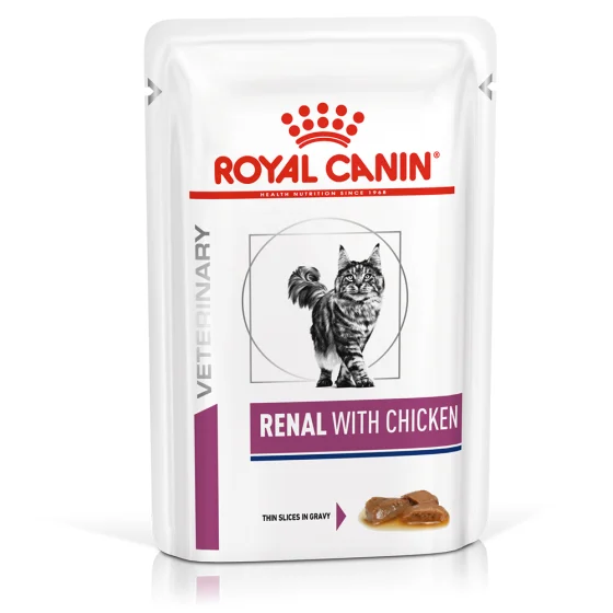 Вологий корм з куркою для котів Royal Canin RENAL Chicken при захворюваннях нирок 85 г