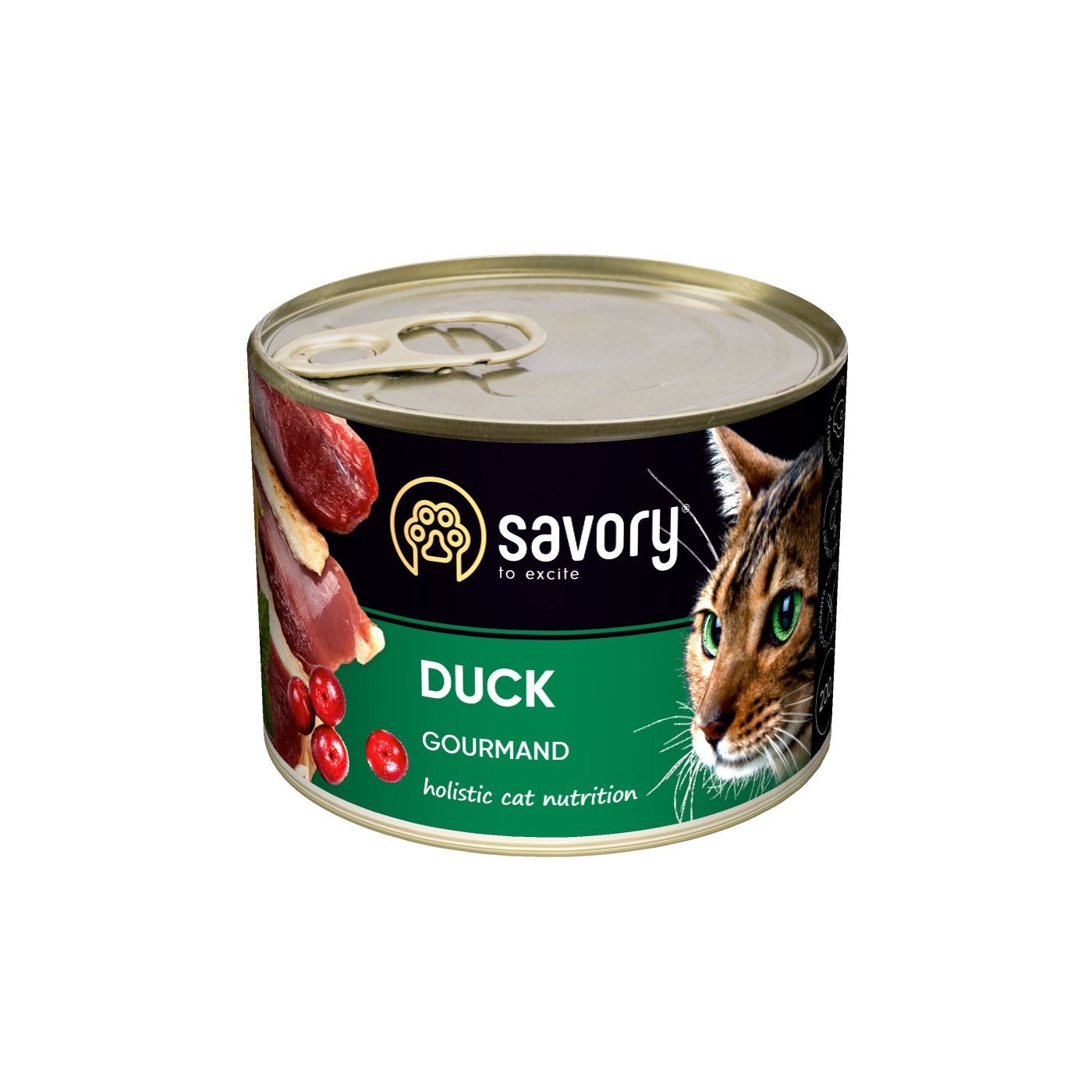 Вологий корм з качкою Savory Duck Сейворі консерва для котів 200 г