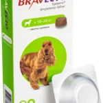 Жувальна пігулка Bravecto від бліх і кліщів для собак з вагою від 10 до 20 кг 1 шт