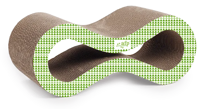 Кігтеточка-лежанка, AFP 2524 розмір М, зелена, 49 x 20 x 24 см