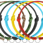 Шнурок для адресників Barksi з паракорду для собак та котів блакитний-1